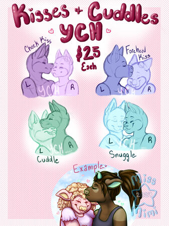 Kisses and Cuddles YCH